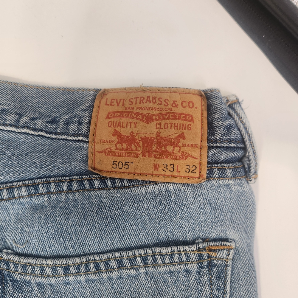 Levi's‎ Light Blue Straight Men's Jeans Size 33x32 - Picture 3 of 3